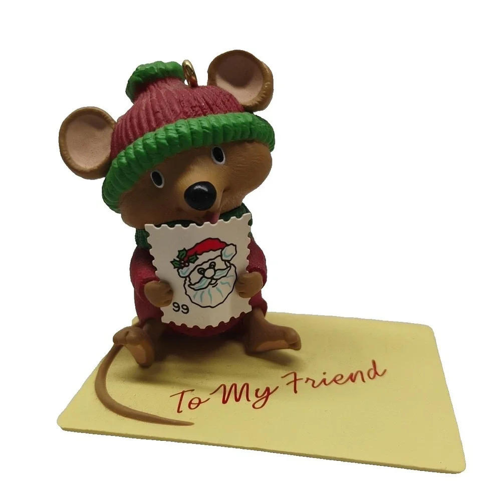 Vintage Hallmark Keepsake Ornament-Handle with Care 1999 Christmas Mouse